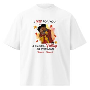 Unisex organic oversized high neck t-shirt